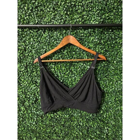 STORQ MATERNITY BLACK NURSING BRA SZ 5/XL - Picture 1 of 3